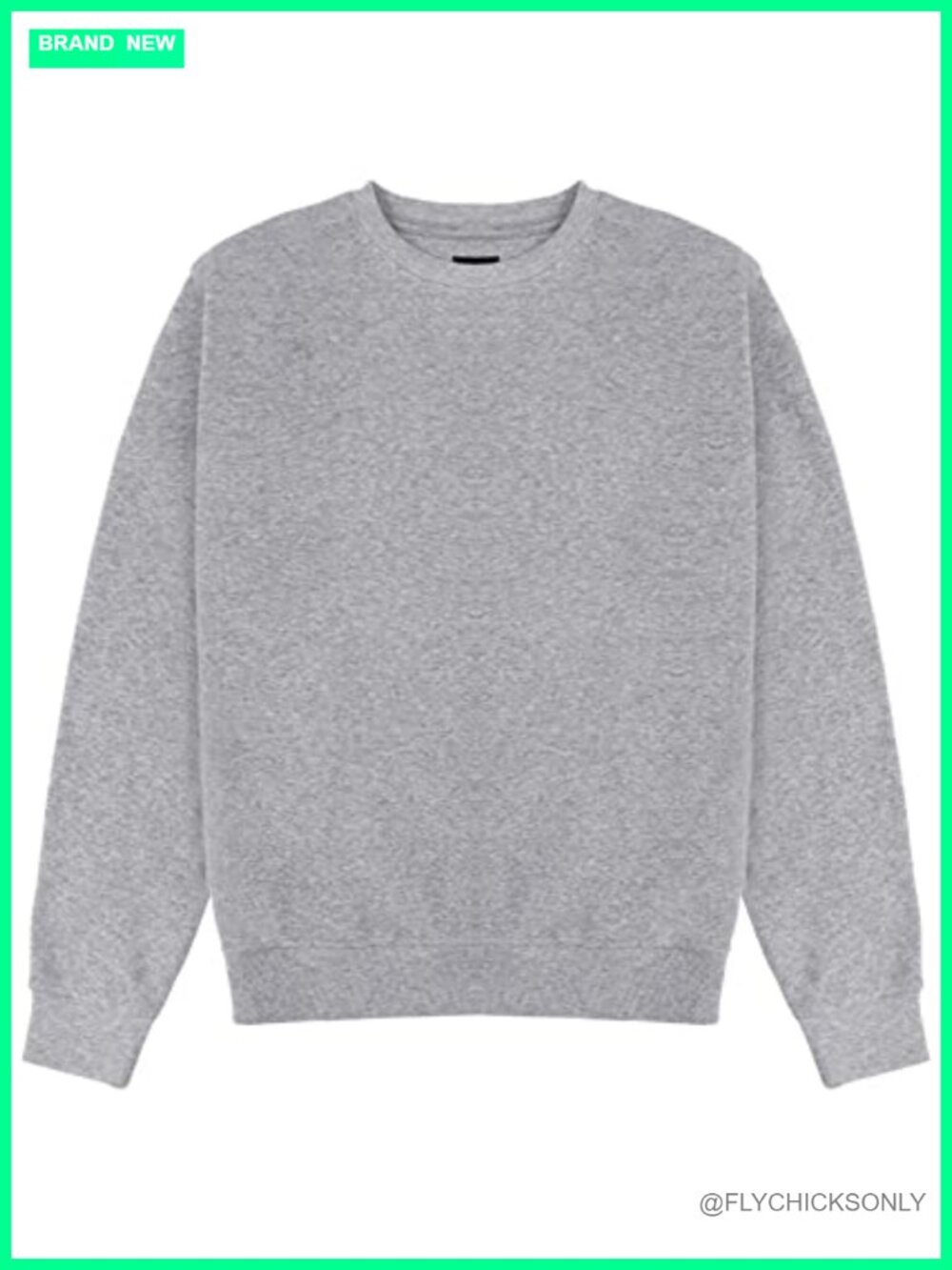 Fleece Brushed Crewneck Sweatshirt Pullover Long Sleeve